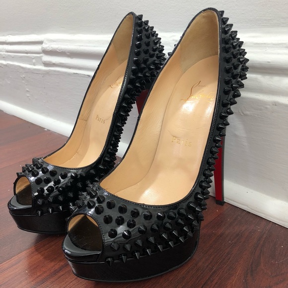 Christian Louboutin Shoes - Christian Louboutin lady peep spike heels